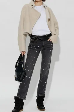 Marant Etoile BIAŁY T-shirt ‘Aby’