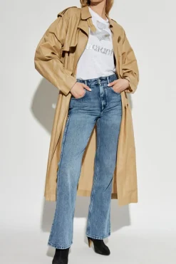 Marant Etoile BIAŁY T-shirt `Zewel`