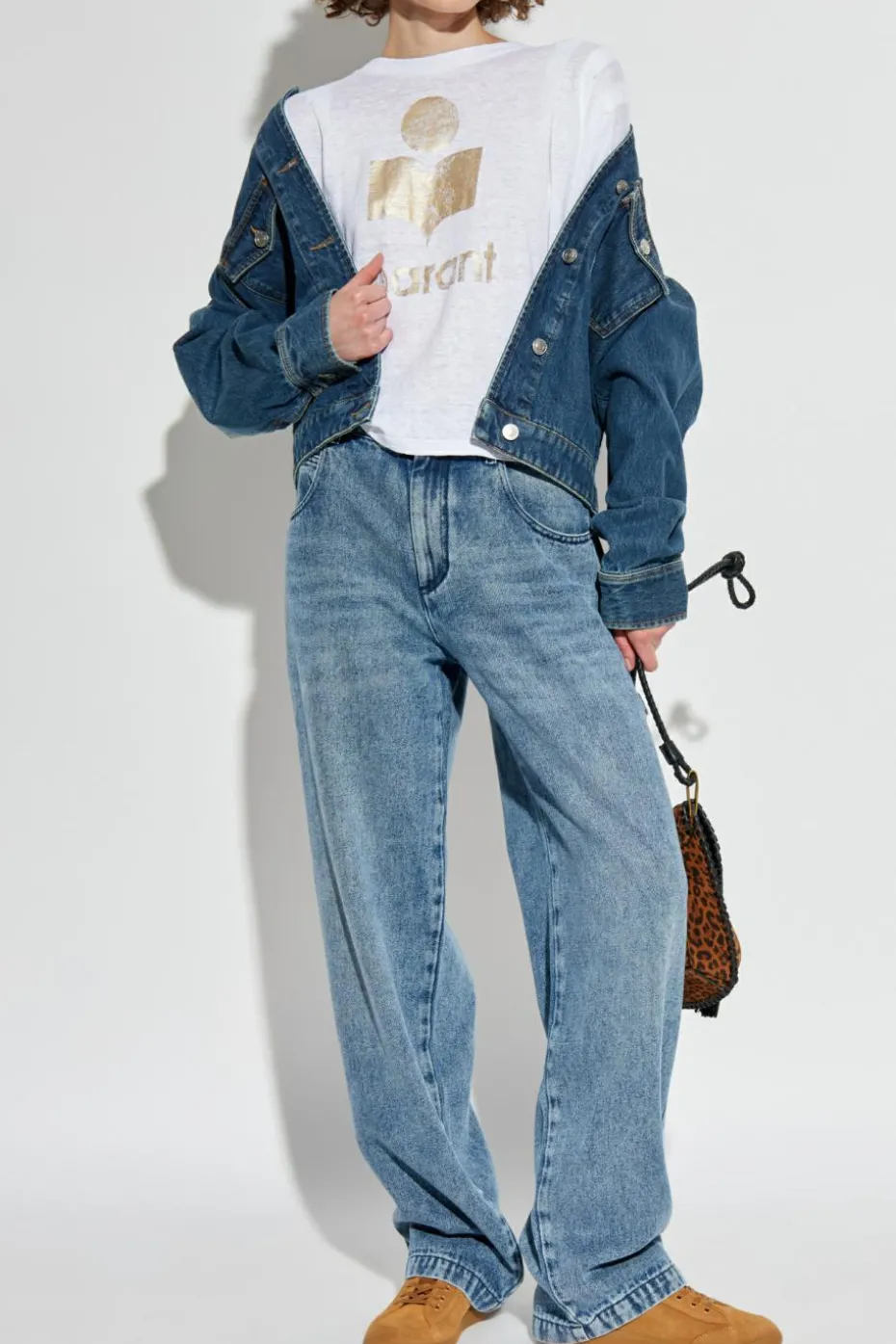 Marant Etoile BIAŁY T-shirt `Kyanza`