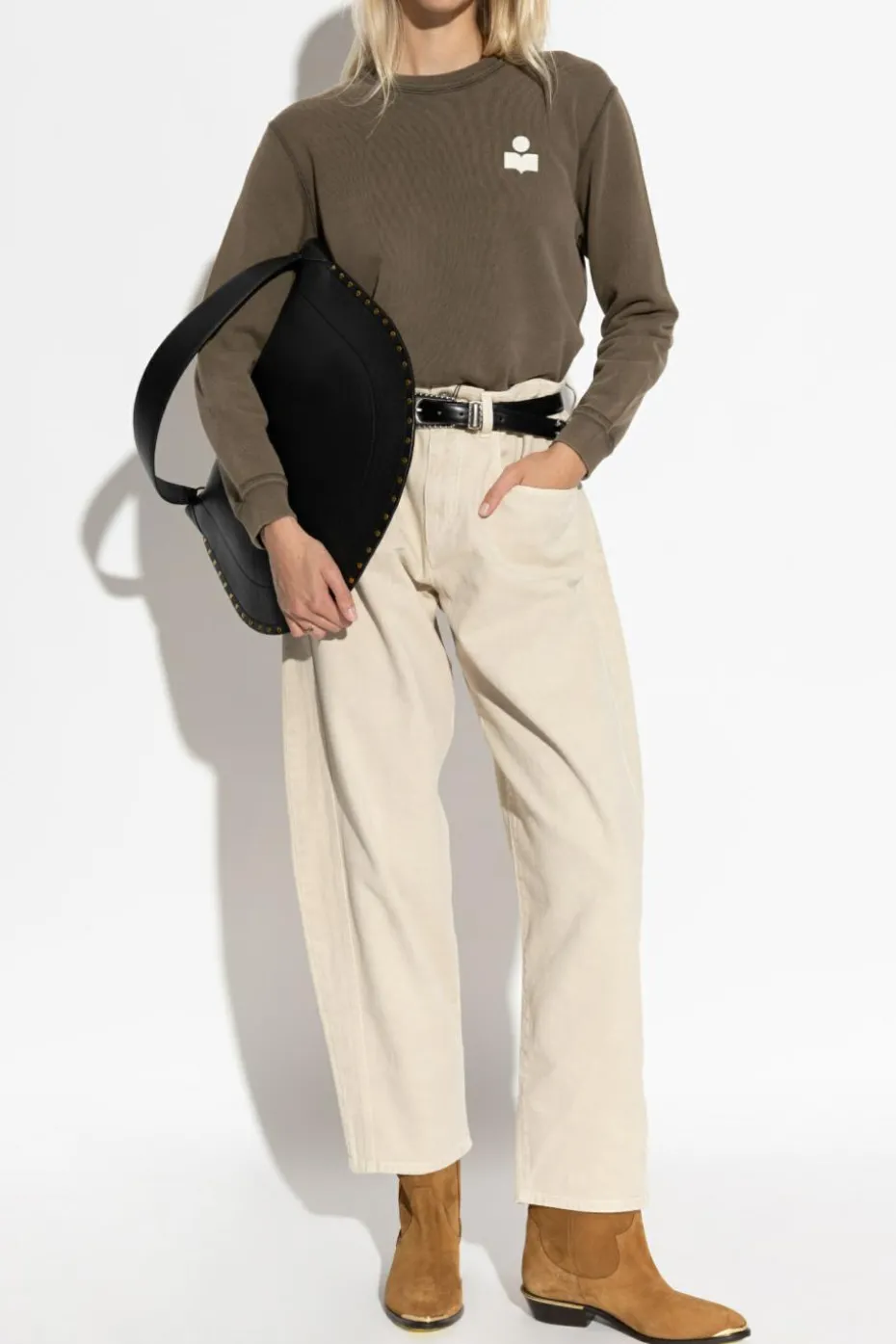 Marant Etoile BRĄZOWY Bluza `Maurine`