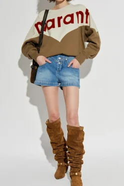 Marant Etoile BRĄZOWY Bluza `Houston`