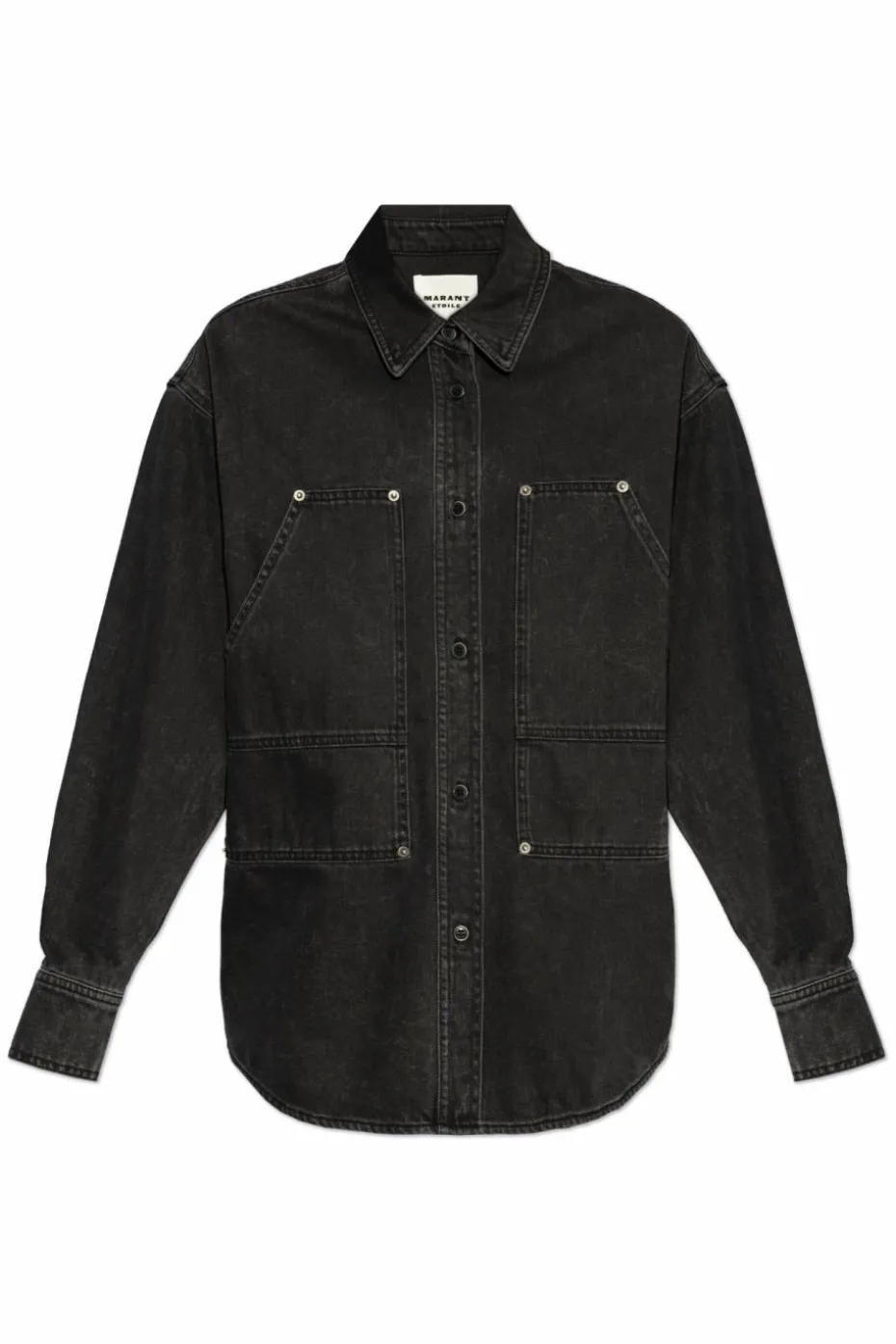 Marant Etoile CZARNY Kurtka jeansowa `Okely`