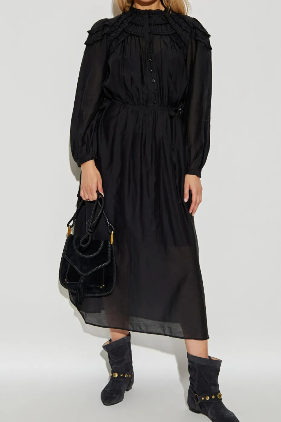Marant Etoile CZARNY Sukienka `Charissa`