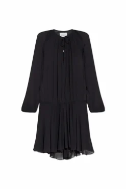Marant Etoile CZARNY Transparentna sukienka `Bess`