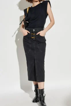 Marant Etoile CZARNY T-shirt `Devani`