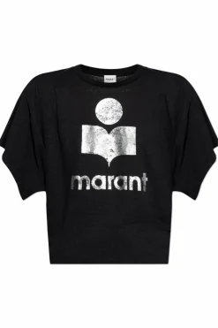 Marant Etoile CZARNY T-shirt `Kyanza`
