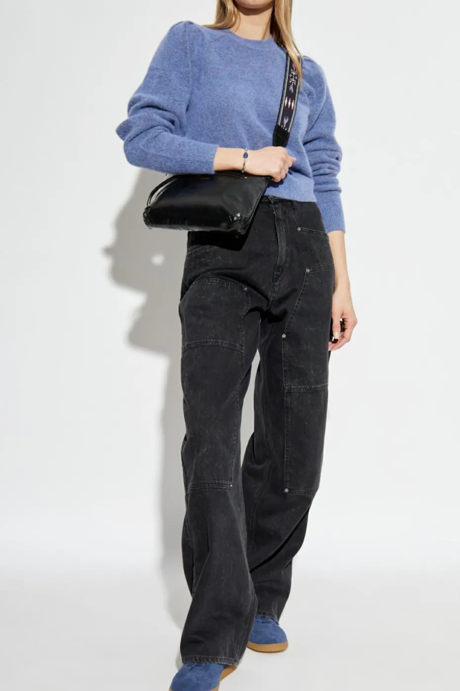 Marant Etoile NIEBIESKI Sweter `Peyton`
