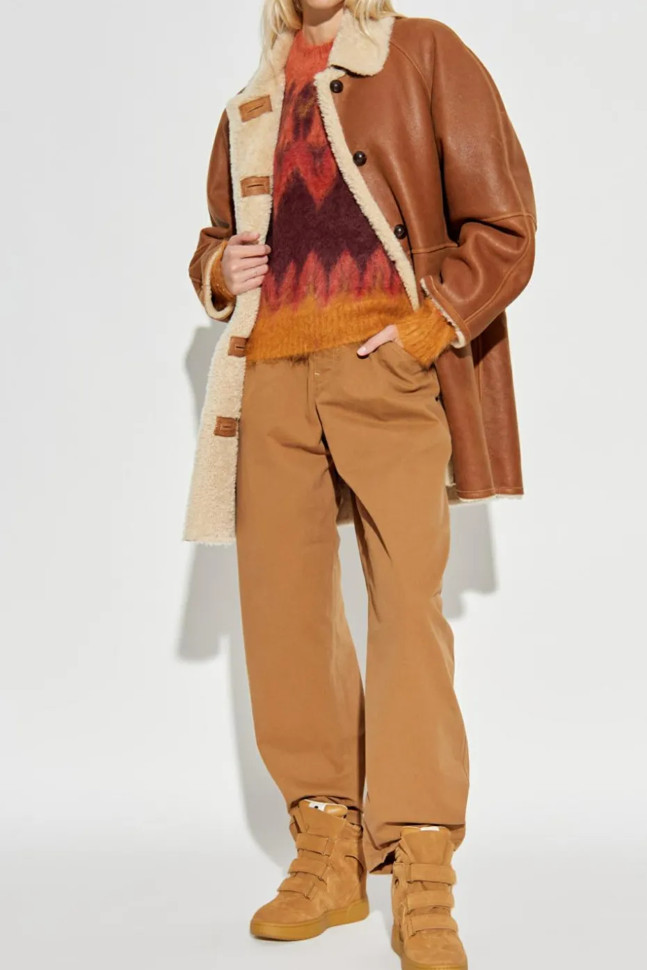 Marant Etoile POMARAŃCZOWY Sweter `Natania`