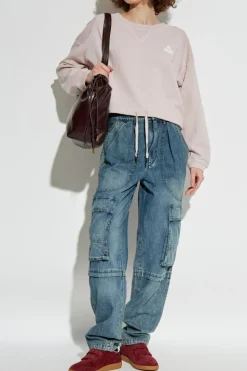 Marant Etoile RÓŻOWY Krótka bluza Margo`