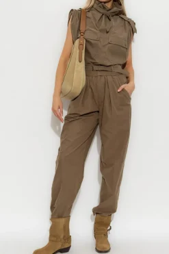 Marant Etoile ZIELONY Spodnie `Celia`