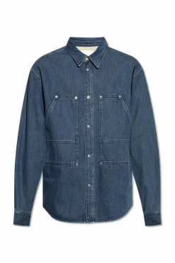 MARANT GRANATOWY Koszula jeansowa `Owenn`