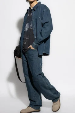 MARANT GRANATOWY Koszula jeansowa `Owenn`