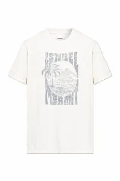 MARANT kremowy T-shirt `Honore`