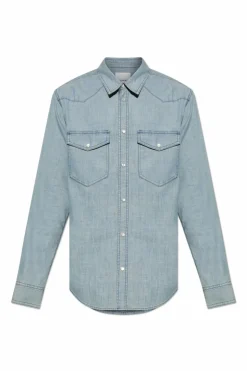 MARANT NIEBIESKI Jeansowa koszula `Vasco`