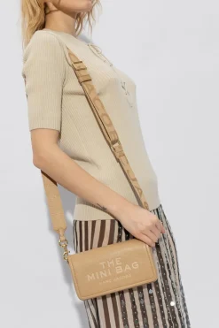 Marc Jacobs beżowy Skórzana torba na ramię ‘The Mini Bag’