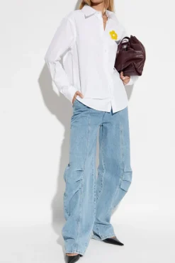 Marc Jacobs BIAŁY Koszula z nadrukiem