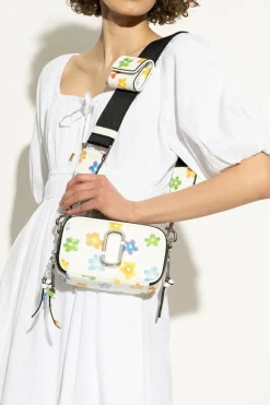 Marc Jacobs BIAŁY Torba na ramię `The Wild Daisy Snapshot`