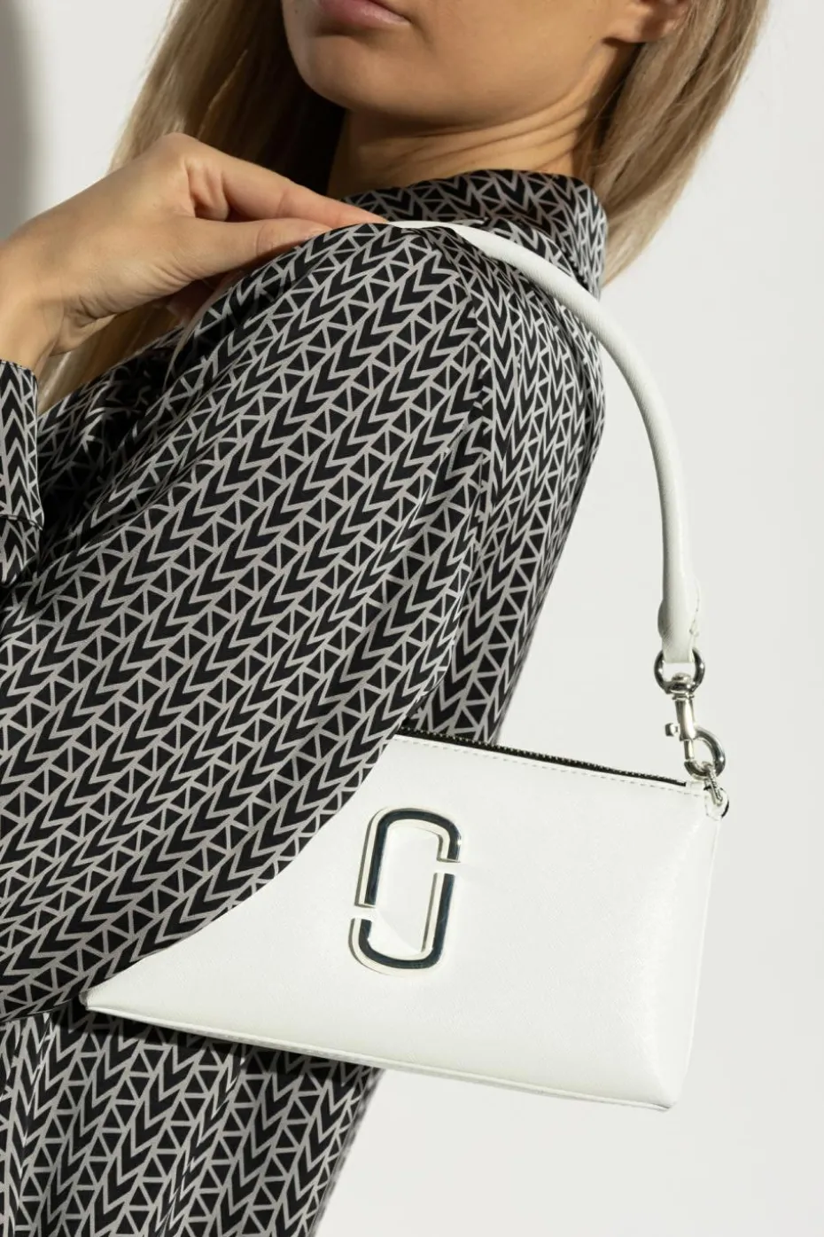 Marc Jacobs BIAŁY Torba na ramię `The Snapshot Convertible`