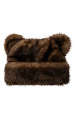 Marc Jacobs BRĄZOWY Czapka z uszami