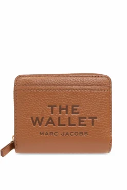 Marc Jacobs BRĄZOWY Skórzany portfel