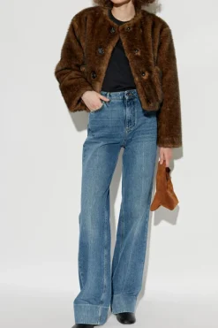 Marc Jacobs BRĄZOWY Sztuczne futro