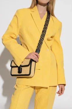 Marc Jacobs CZARNY Pas do torby z logo