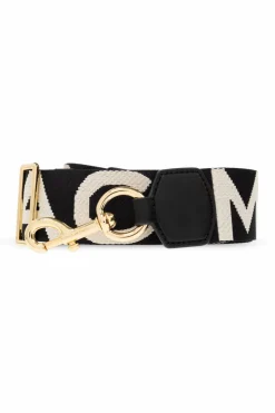 Marc Jacobs CZARNY Pas do torby z logo