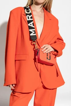 Marc Jacobs CZARNY Pas do torby z logo