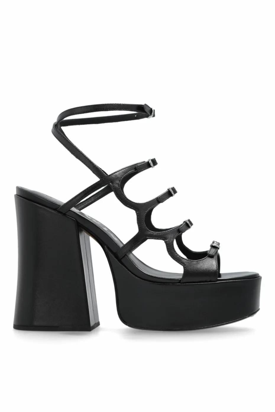 Marc Jacobs CZARNY Sandały `Kiki` na platformie