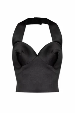 Marc Jacobs CZARNY Top na szyję