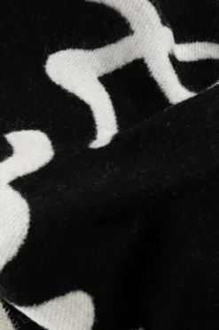 Marc Jacobs CZARNY Wełniany szal