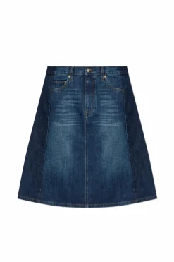 Marc Jacobs GRANATOWY Spódnica jeansowa