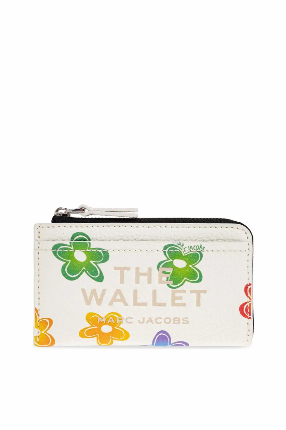 Marc Jacobs kremowy Etui na karty z nadrukiem