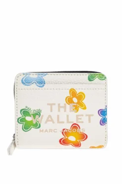 Marc Jacobs kremowy Portfel z logo
