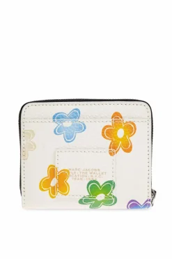 Marc Jacobs kremowy Portfel z logo
