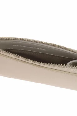 Marc Jacobs kremowy Skórzane etui z brelokiem