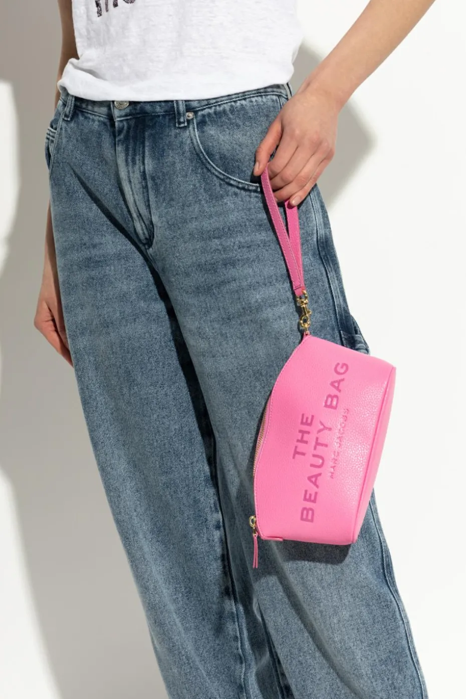 Marc Jacobs RÓŻOWY Kosmetyczka z logo