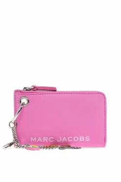Marc Jacobs RÓŻOWY Skórzane etui na karty