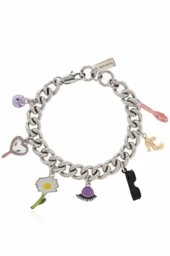Marc Jacobs SREBRNY Bransoleta z zawieszkami