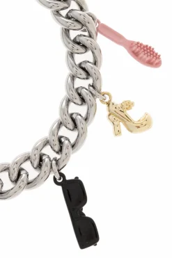 Marc Jacobs SREBRNY Bransoleta z zawieszkami