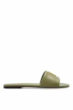 Marc Jacobs ZIELONY Klapki `The Snapshot`