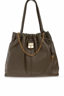 Marc Jacobs ZIELONY Skórzana torba
