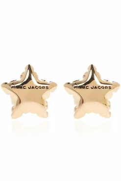 Marc Jacobs ZŁOTY Mosiężne kolczyki
