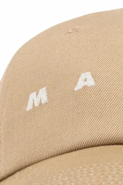 Marni beżowy Czapka z logo