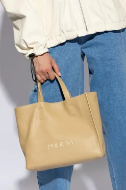 Marni beżowy Torba ‘Museo’ typu ‘shopper’