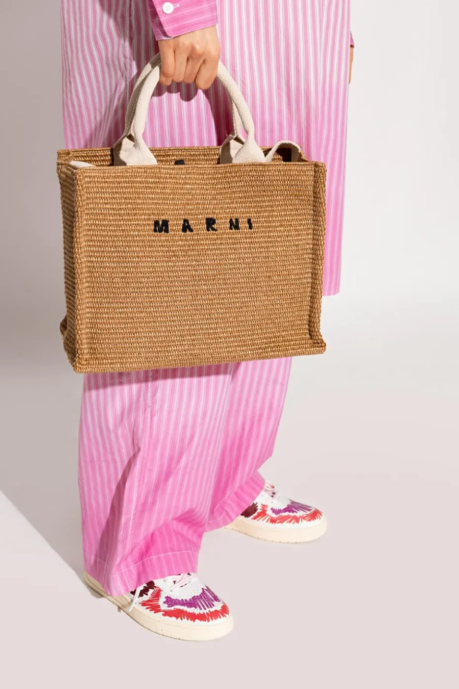 Marni beżowy Torba typu ‘shopper’