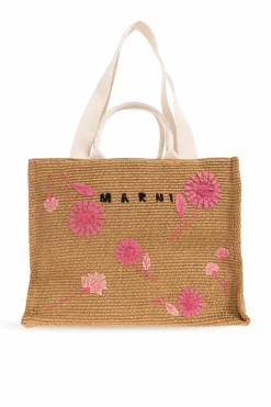 Marni beżowy Torba typu `shopper`