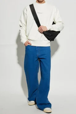 Marni BIAŁY Bluza z logo