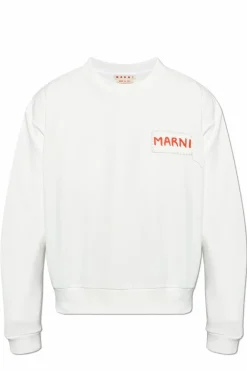 Marni BIAŁY Bluza z logo