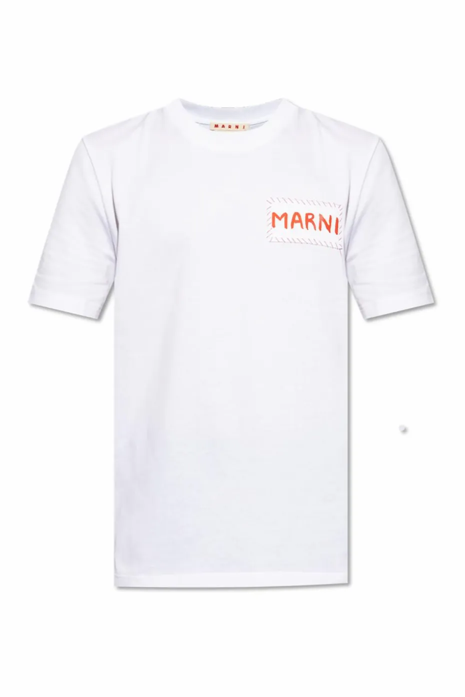 Marni BIAŁY T-shirt z logo